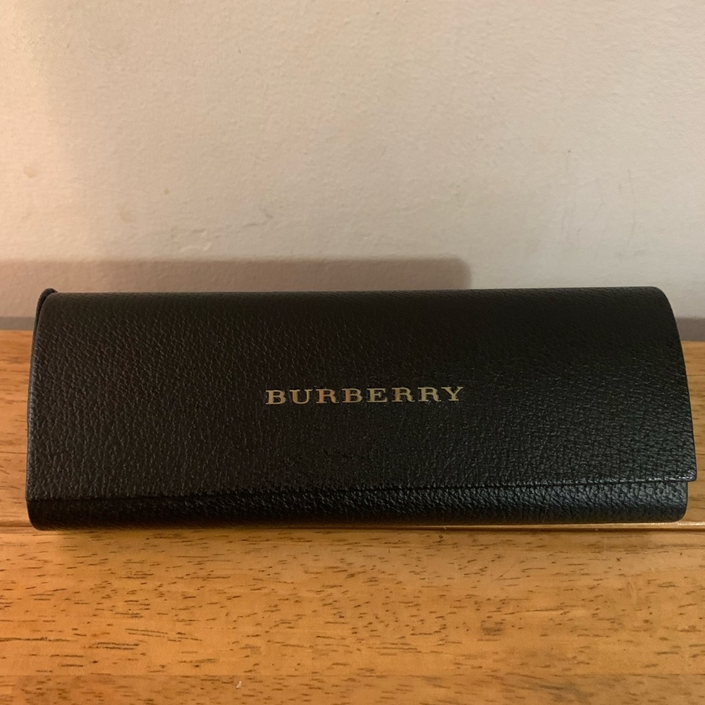 BURBERRY SUNGLASSES EYEGLASSES BLACK Hard CASE ONLY
